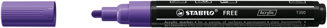 Acrylmarker STABILO  Free Acrylic T300 paars Acrylmarker STABILO  Free Acrylic T300 paars