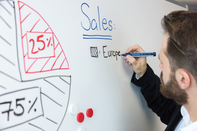 Whiteboardmarker Schneider Maxx 290 rond 2-3mm assorti doos à 3+1 gratis