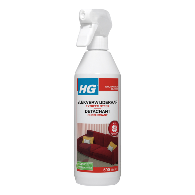 Vlekkenreiniger HG extra sterk spray 500ml Vlekkenreiniger HG extra sterk spray 500ml
