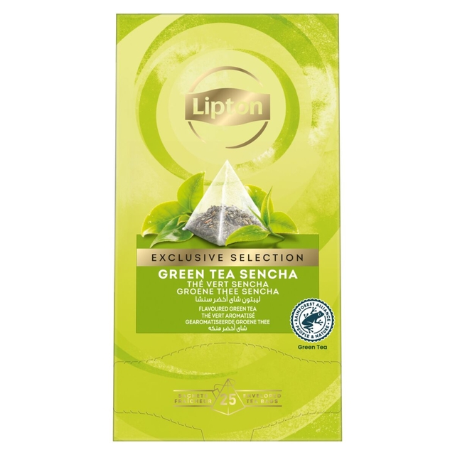 Thee Lipton Exclusive groene thee sencha 25x2gr Thee Lipton Exclusive groene thee sencha 25x2gr