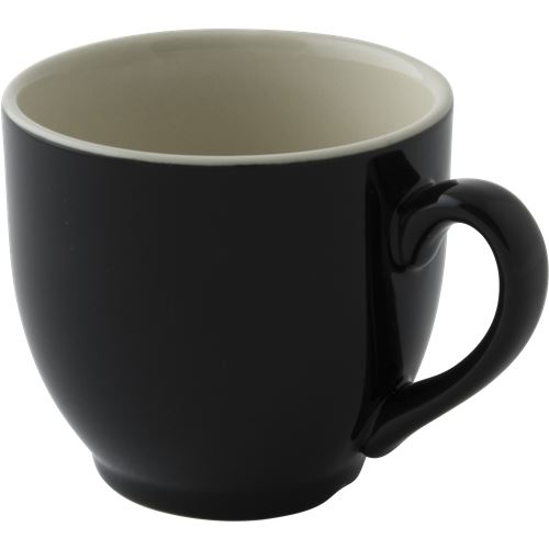 Koffiekop Colors Palmer 14cl Porselein Zwart doos 6 stuks