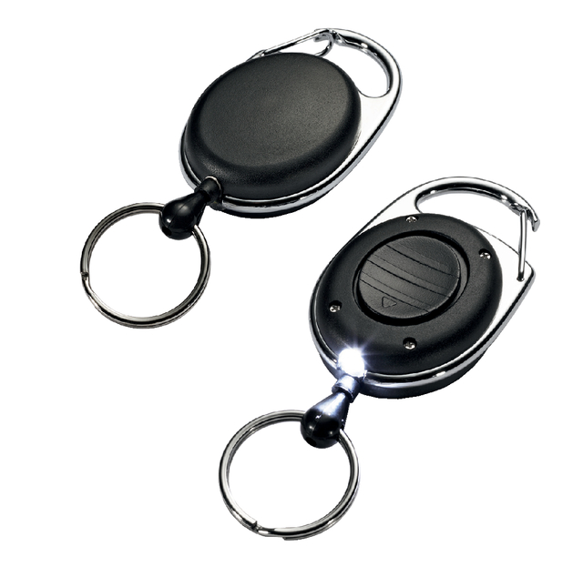 Afrolmechanisme Durable 8198 met ring + lampje 800mm zwart Afrolmechanisme Durable 8198 met ring + lampje 800mm zwart