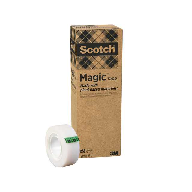Plakband Scotch Magic 900 19mmx33m onzichtbaar mat 9 rollen Plakband Scotch Magic 900 19mmx33m onzichtbaar mat 9 rollen