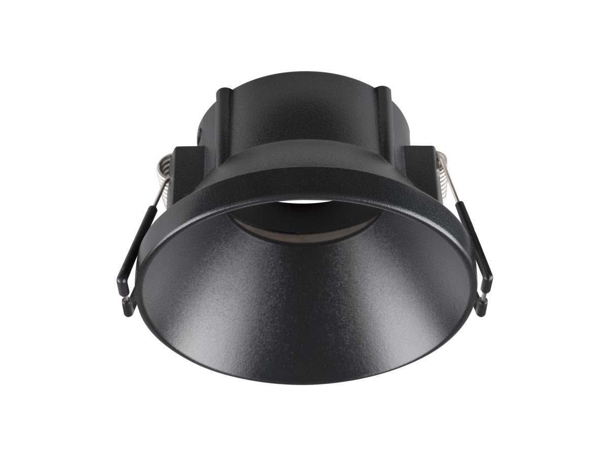 spotlight, recessed light, downlight, black, metal