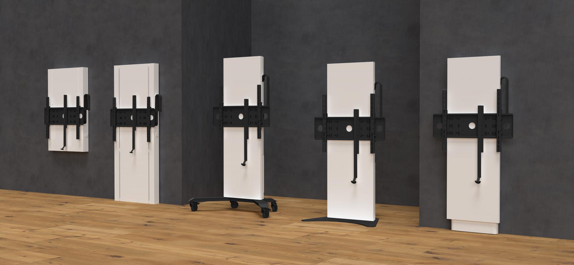 Gemotoriseerde displaysteun voor wand- of vloermontage en opname van een display tot 86" - "MOW-S"