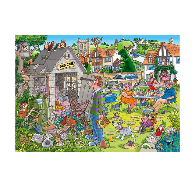 Puzzel Wasgij Destiny 28 De Mancave Van Pa! 1000 stukjes
