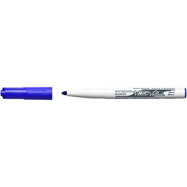 Whiteboardmarker Bic Velleda 1744 rond medium assorti kartonnen etui à 4 stuks