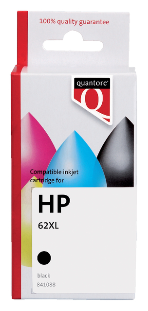 Inktcartridge Quantore alternatief tbv HP C2P05AE 62XL zwart Inktcartridge Quantore alternatief tbv HP C2P05AE 62XL zwart