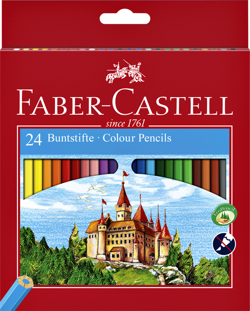 Kleurpotloden Faber-Castell assorti set à 24 stuks Kleurpotloden Faber-Castell assorti set à 24 stuks