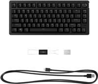 HyperX Alloy Rise 75 | Gaming Toetsenbord | Compact 75% Layout | RGB | USB-C | Zwart | QWERTY HyperX Alloy Rise 75 | Gaming Toetsenbord | Compact 75% Layout | RGB | USB-C | Zwart | QWERTY