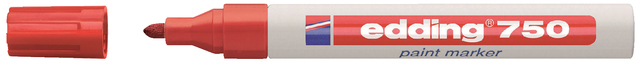 Paintmarker edding 750 op oliebasis 2-4mm rood Paintmarker edding 750 op oliebasis 2-4mm rood