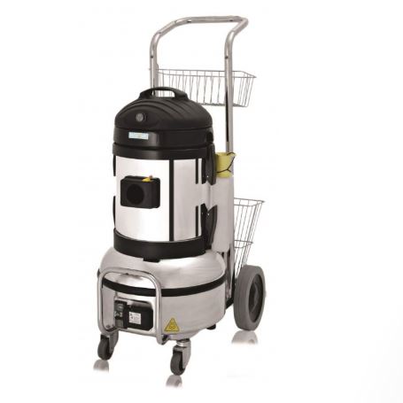 Carmen Plus Inox Prof. Stoomreiniger compleet met afzuiging Carmen Plus Inox Prof. Stoomreiniger compleet met afzuiging