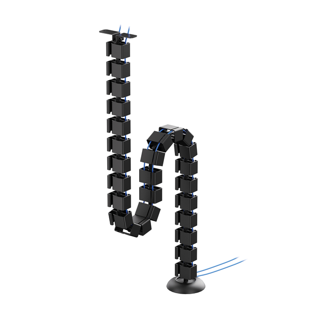 flexibele lamp, LED festoon, kabelsysteem, kunststof buis, modulair steunsysteem