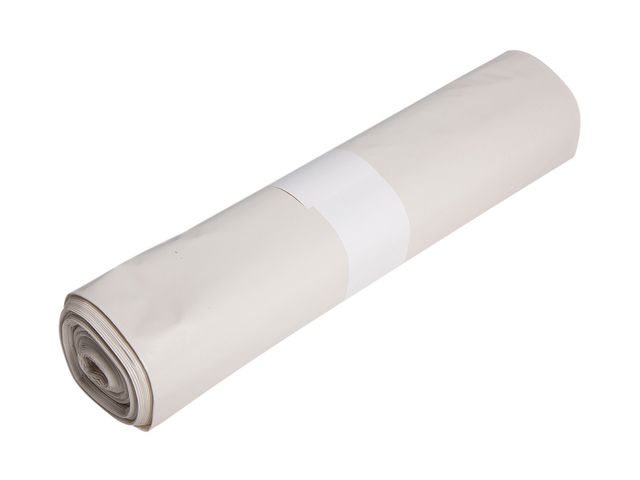 Afvalzak Powersterko 50x55cm Wit T10 25l doos 50x50st