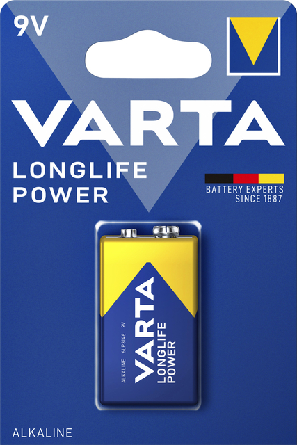 Batterij Varta Longlife Power 9Volt Batterij Varta Longlife Power 9Volt