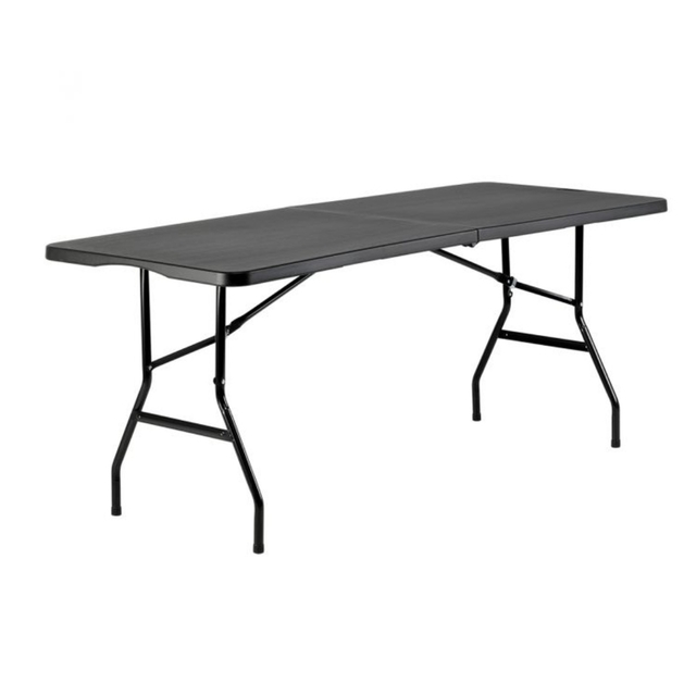 klaptafel, werktafel, opvouwbaar, metaalframe, donkergrijs blad