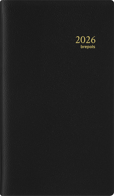 Agenda 2026 Brepols Breplan Genova 7dagen/1pagina zwart Agenda 2026 Brepols Breplan Genova 7dagen/1pagina zwart