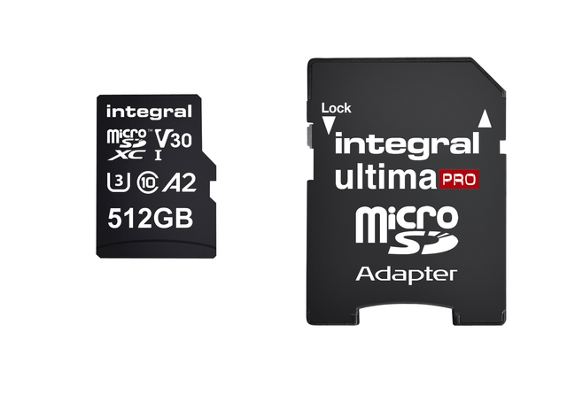 Geheugenkaart Integral microSDXC 512GB Geheugenkaart Integral microSDXC 512GB
