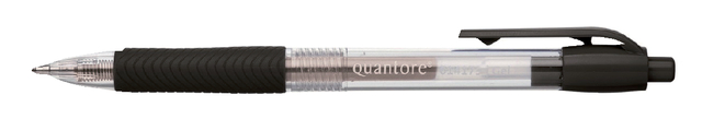 Gelschrijver Quantore gripdrukknop 0.7mm zwart Gelschrijver Quantore gripdrukknop 0.7mm zwart
