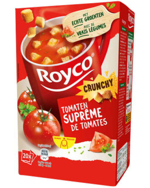 Soep Royco tomaten supreme met croutons 20 zakjes Soep Royco tomaten supreme met croutons 20 zakjes