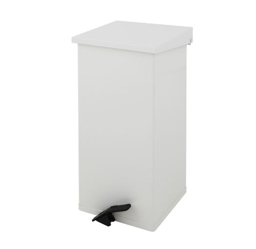 Carro-Kick Afvalbak 55ltr Aluminium Wit