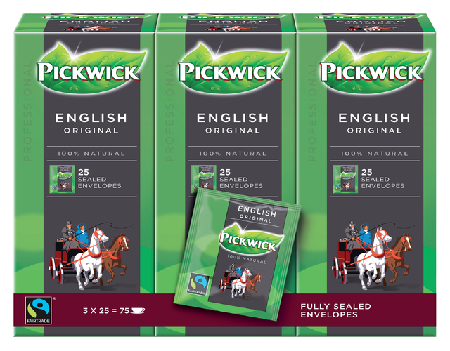 Thee Pickwick Fair Trade English 25x2.5gr Thee Pickwick Fair Trade English 25x2.5gr