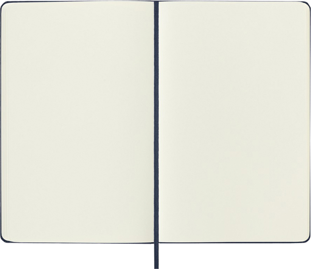 Notitieboek Moleskine large 130x210mm blanco hard cover sapphire blue