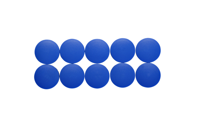 Magneet MAUL Solid 38mm 2500gr blauw 10 stuks Magneet MAUL Solid 38mm 2500gr blauw 10 stuks