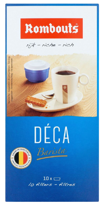 ROMBOUTS koffie FILTER One Cup DECAF 10stuks ROMBOUTS koffie FILTER One Cup DECAF 10stuks