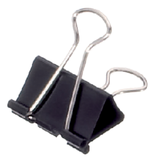 Papierklem MAUL 213 Foldback 32mm zwart 12 stuks Papierklem MAUL 213 Foldback 32mm zwart 12 stuks