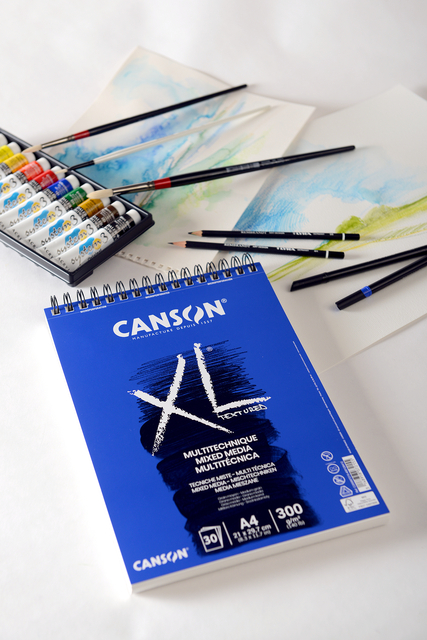 Aquarelblok Canson XL A5 15V 300gr spiraal