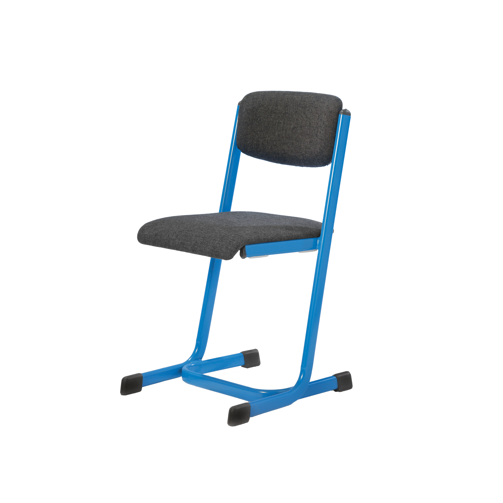 Lerarenstoel met zit- en rugvulling - met versterkt H-vormig frame