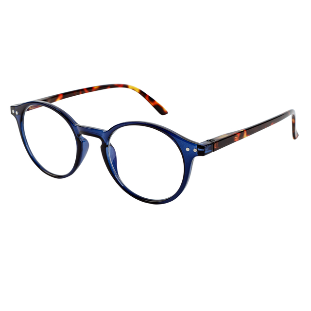 ooglasses, bril, rond, blauw, tortoisel