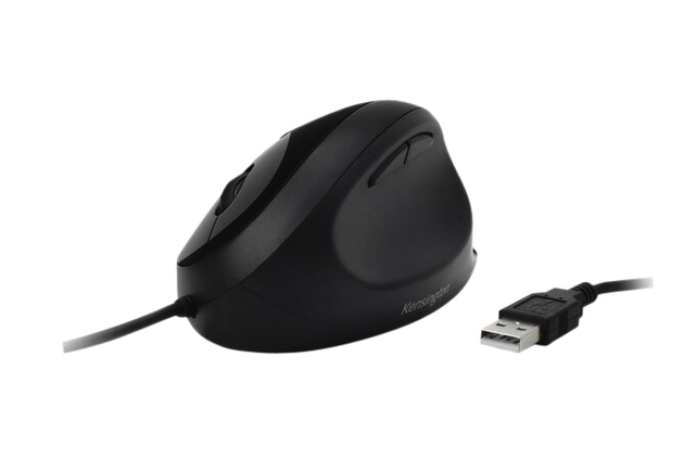 Muis Kensington pro fit ergo bedraad zwart