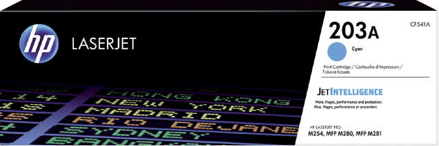 Tonercartridge HP CF541A 203A blauw Tonercartridge HP CF541A 203A blauw