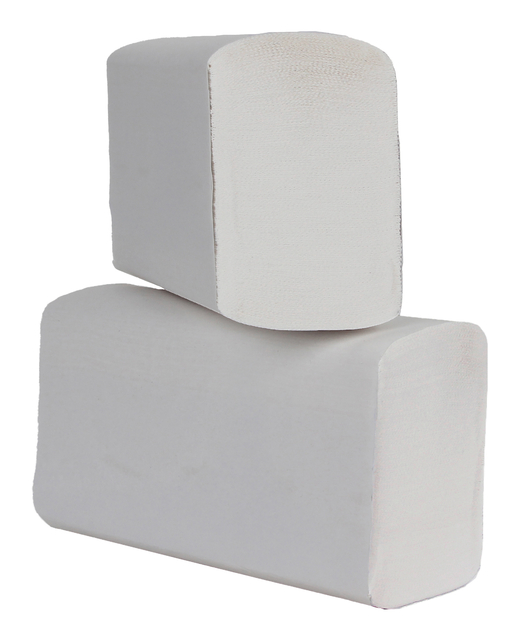 Handdoek Cleaninq I-vouw 2-laags 203x320mm 25x120st wit