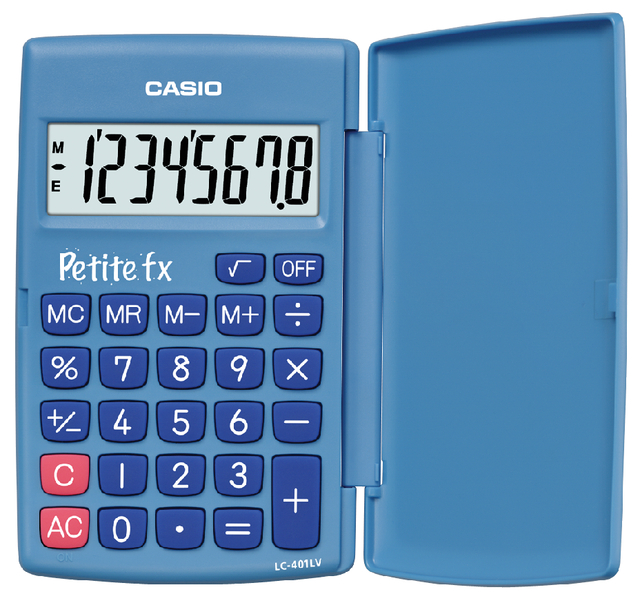 Rekenmachine Casio basisschool blauw Rekenmachine Casio basisschool blauw