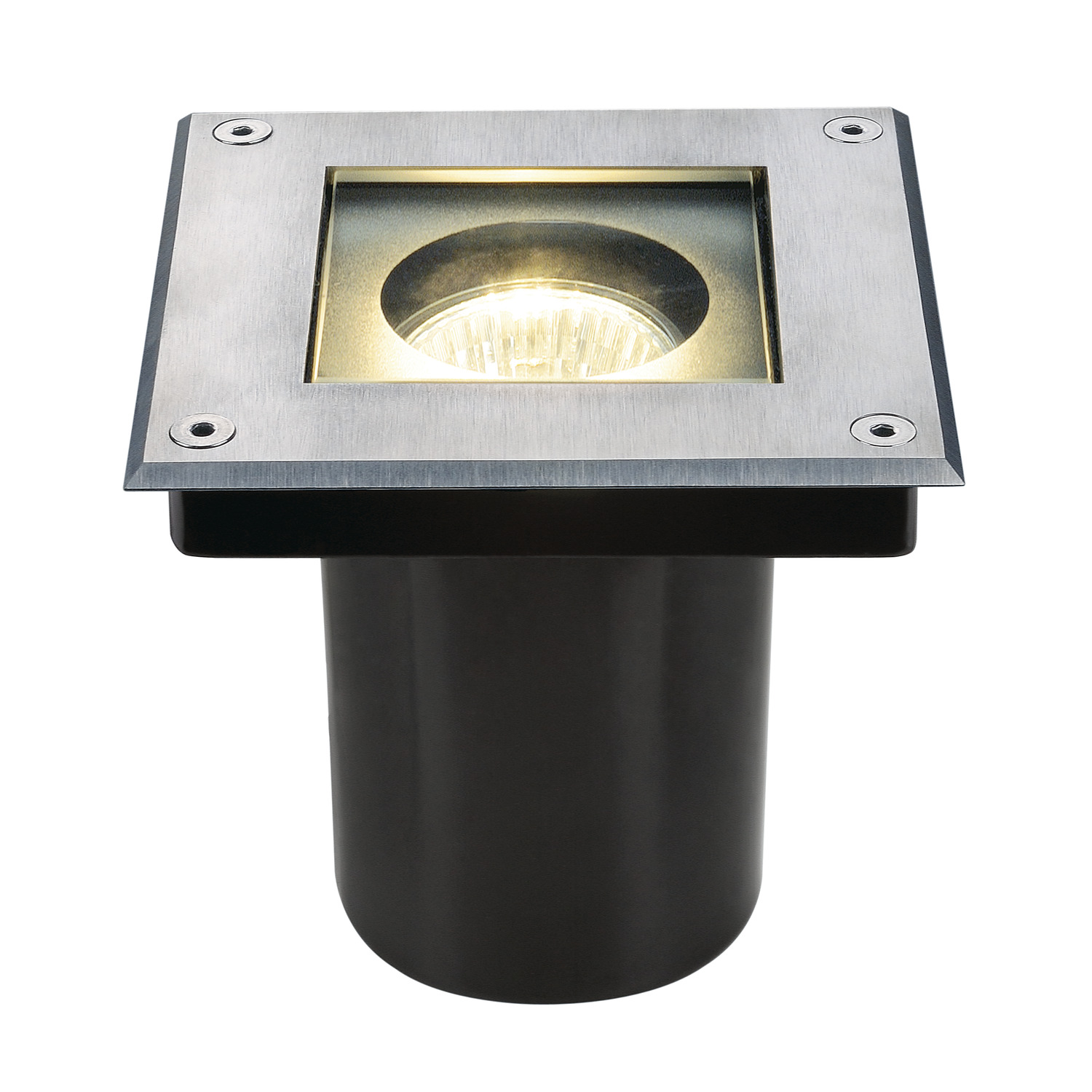 DASAR 70 vierkant edelstaal 1xGU10