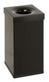 Carro Afvalbak 55ltr Flame Vlamdovend Aluminium Zwart
