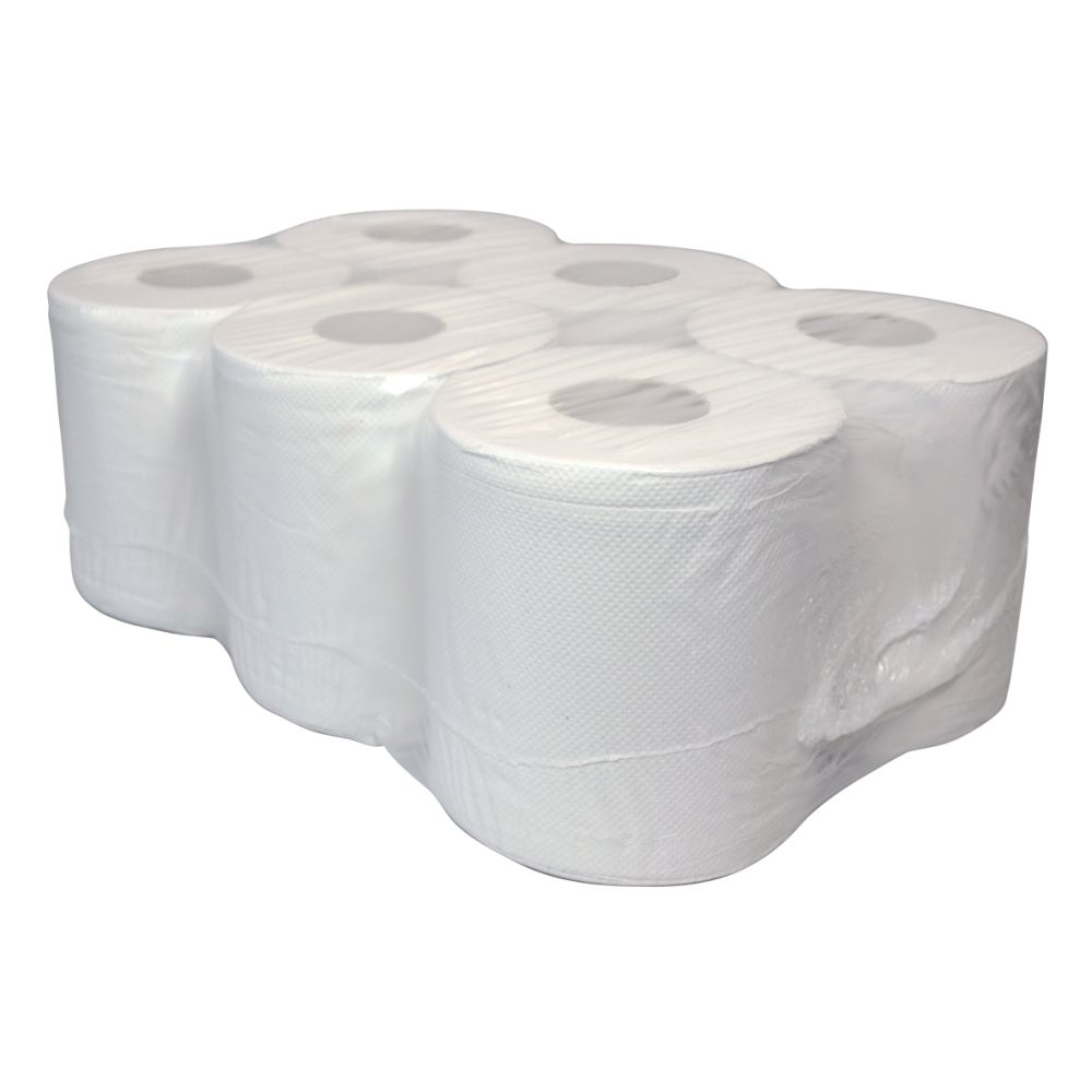 Euro Midi poetspapier 2lgs Naturel Wit rec 6x130mtr