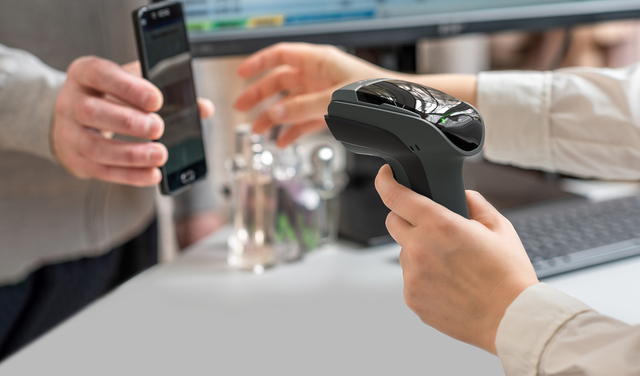 handheld scanner, barcode scanner, universal serial bus, terminal device, payment scan