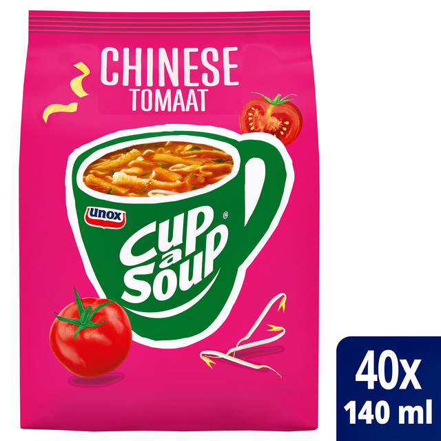 Cup-a-Soup Unox machinezak Chinese tomaat 140ml Cup-a-Soup Unox machinezak Chinese tomaat 140ml