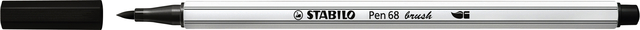 Brushstift STABILO Pen 568/46 zwart Brushstift STABILO Pen 568/46 zwart