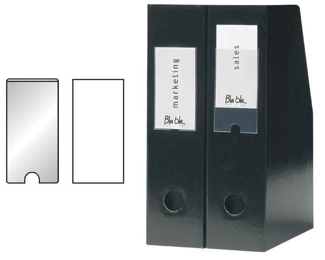 Etikethouder Djois  55x150mm zelfklevend transparant 6 stuks Etikethouder Djois  55x150mm zelfklevend transparant 6 stuks