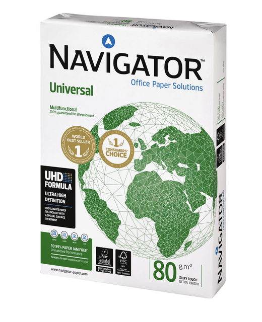 Kopieerpapier Navigator Universal A3 80gr wit 500 vel Kopieerpapier Navigator Universal A3 80gr wit 500 vel