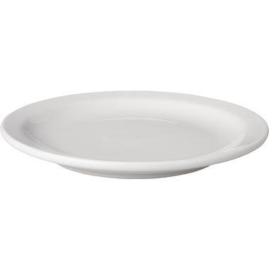 Bord smalle rand Mammoet 16cm Wit 6 stuks