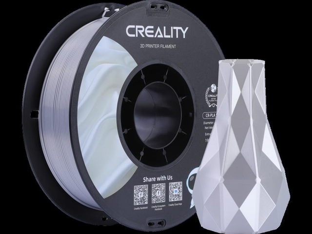 3D Filament Creality PLA 1.75mm Silk zilver 1kg 3D Filament Creality PLA 1.75mm Silk zilver 1kg