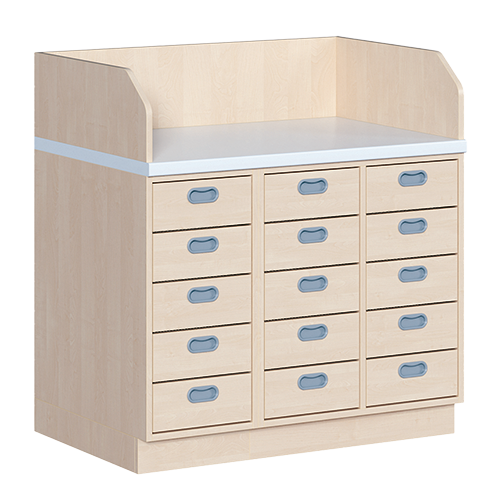 Commode, drie rijen