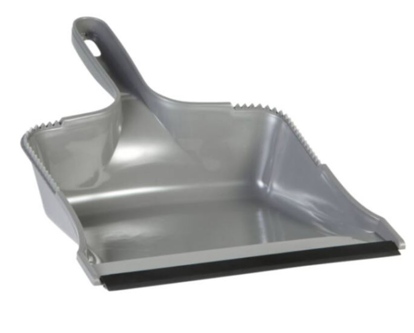 Vikan Stofblik Kunststof Rubberrand Grijs 21x32cm Vikan Stofblik Kunststof Rubberrand Grijs 21x32cm