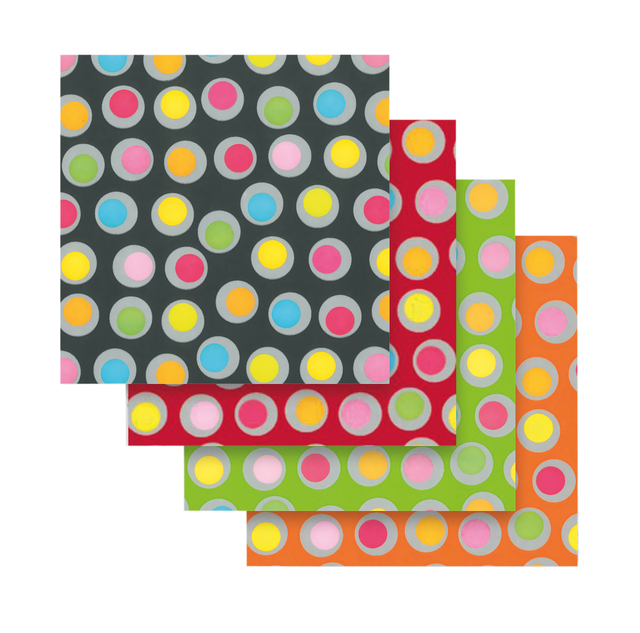 Inpakpapier Special Wrap 200x70cm spring rounds assorti